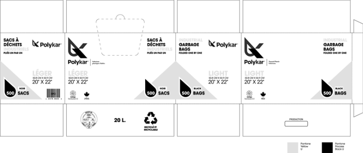 Polykar Logo Canadian Trademarks Details: Sacs à déchets Polykar force légère ...