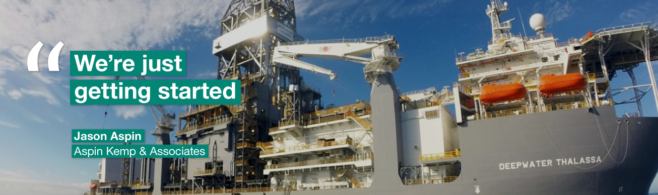 Transocean’s drilling rig with Aspin Kemp & Associates’ hybrid-powered drill floor
