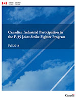 Canadian Industrial Participation in the F-35 Joint Strike Fighter Program fall 2014