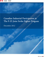 Cover: Canadian Industrial Participation in The F-35 Joint Strike Fighter Program
