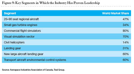 Figure 9: Key Segments in Which the Industry Has Proven Leadership