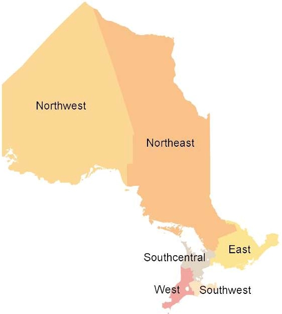 Geographic Division of Community Futures Development Corporation Regions