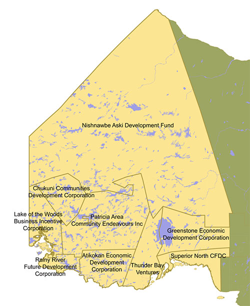 Community Futures Development Corporations' Northwest Region - FedNor (the long description is located below the image)