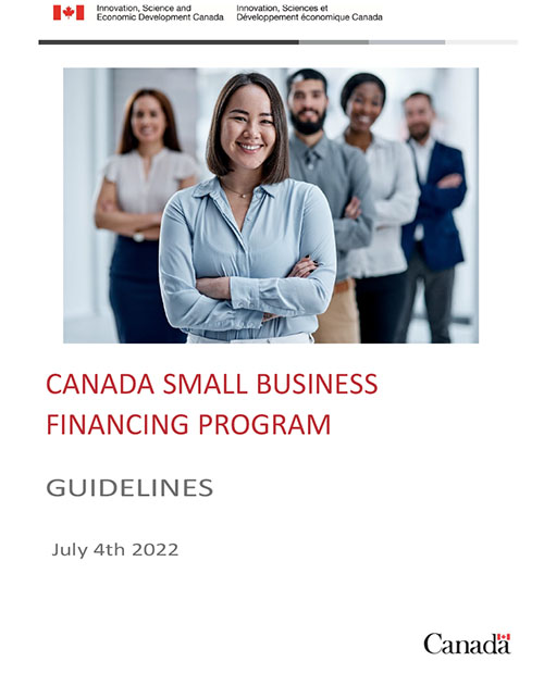 Canada Small Business Financing Program Guidelines