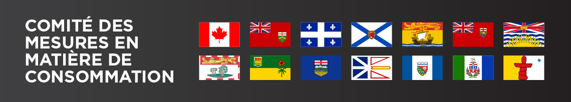 Une collection de drapeaux fédéraux, provinciaux et territoriaux qui représentent symboliquement une collaboration entre gouvernements sur les questions de consommation.