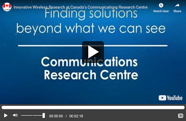 Innovative Wireless Research at Canada’s Communications Research Centre