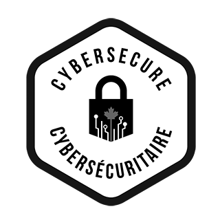 Image d'un cadenas verrouillé avec les mots 'CyberSecure', 'Cybersécuritaire'