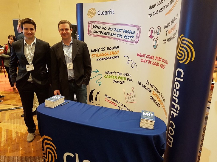 Jamie Schneiderman (right), Founder and CEO of Clearfit Inc.