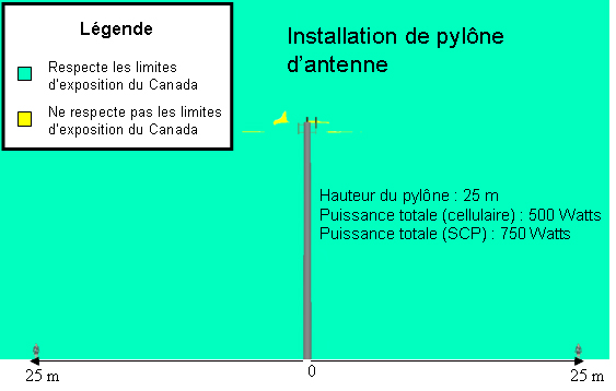 Installation de pylône d'antenne (la longue description est située en dessous de l'image)