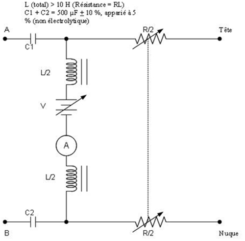 Figure 4.2 — Simulateur de boucle pour les circuits à inversion de batterie (la description détaillée se trouve sous l'image)