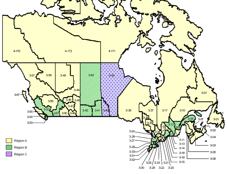 Figure 2 - Carte de régions (la description détaillée se trouve sous l'image)