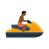 Icône d'une motomarine personnelle, kayak