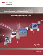 Strategic Aerospace and Defence Initiative (SADI) Program Highlights 2012-2013
