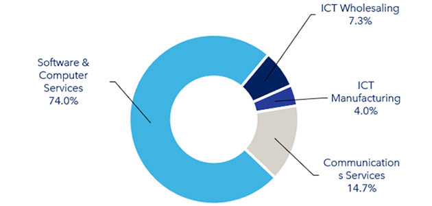 Figure 12: Employment by ICT sub-sector, 2024
