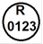 Sample number one of markings on a seal of the self-locking or lead-and-wire type that may be used by authorized service providers