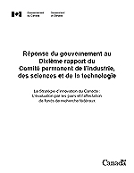 Réponse du gouvernement au Dixième rapport du Comité permanent de l’industrie, des sciences et de la technologie