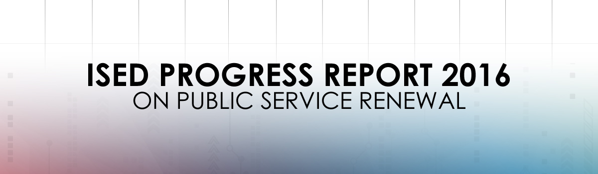 Progress Report 2016 on Public Service Renewal