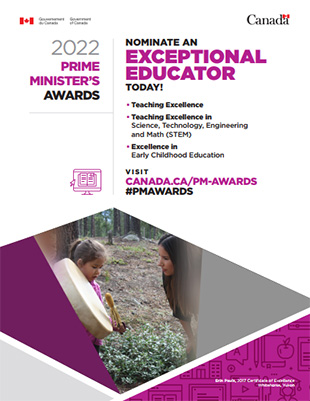 poster for promotion of the teaching awards
