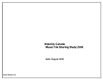 Music File Sharing Study 2006