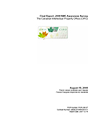Final Report: 2008 SME Awareness Survey — The Canadian Intellectual Property Office (CIPO)