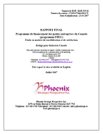 Programme de financement des petites entreprises du Canada (PFPEC) — Étude en matière de sensibilisation et de satisfaction — Rapport final