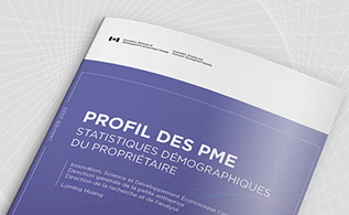 Page couverture du rapport : Profil des PME : Statistiques démographiques du propriétaire – Janvier 2020