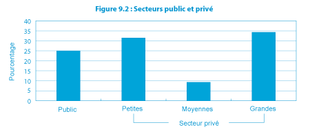 Figure 9.2 : Secteurs public et privé (la description détaillée se trouve sous l'image)