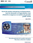 Couverture du rapport Accès des petites entreprises au financement