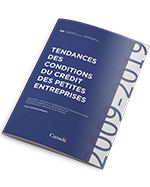 Page couverture du rapport : Tendances des conditions du crédit des petites entreprises entre 2009 et 2019