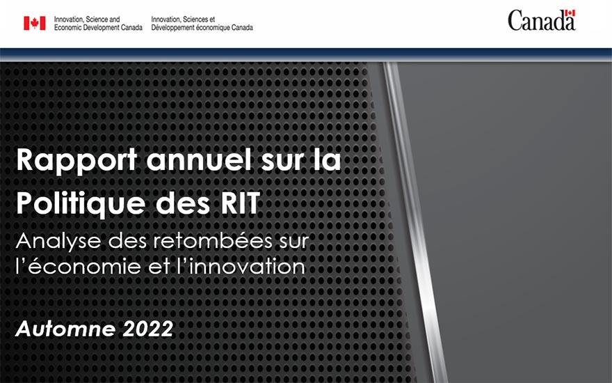 Politique des retombées industrielles et technologiques - Rapport annuel de 2022