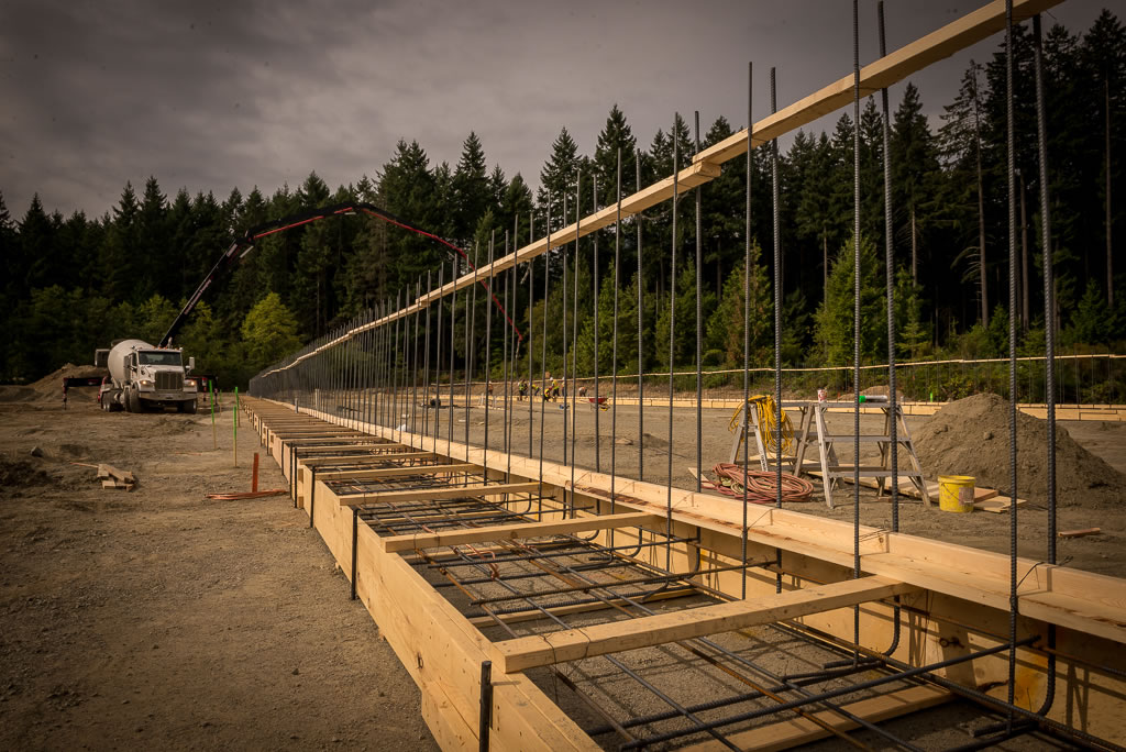 Construction site in Ladysmith, British Columbia