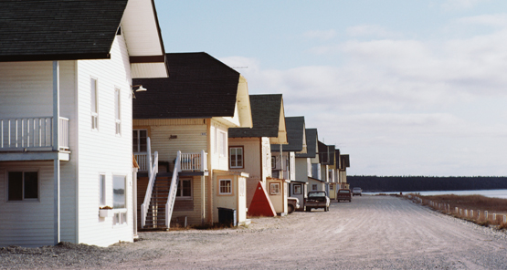 Beach houses in Anticosti, Quebec, Canada