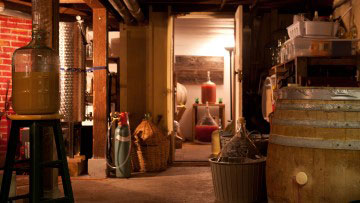 The Wine Bunker in my basement in Victoria, BC, where I tested and honed my winemaking skills using local Vancouver Island grapes.