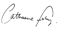 signature of Cathy Foley