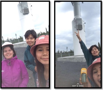 Bienvenue dans Snapchat, SRSI! De gauche à droite : Laura Salisbury, Nicole Collison, et Kyla Hvatum.