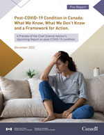 Post-COVID-19 Condition in Canada: What we know, what we don’t know, and a framework for action