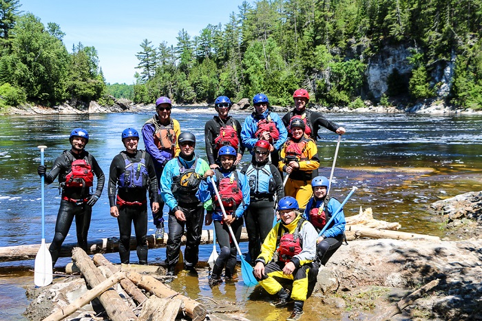 Getting ready for canoeing on the challenging Coppermine river with 2 days of whitewater river training