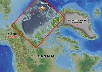 Basemap credit: G.W. Johnson, A.G. Gaylord, J.J. Brady, R. Cody, M. Dover, J.C. Franco, D. Garcia-Lavigne, J.C. Gonzalez, W.F. Manley, R. Score, and C.E. Tweedie, 2009. Arctic Research Mapping Application (ARMAP). Englewood, Colorado USA: CH2M HILL Polar Services. Digital Media. http://www.armap.org