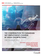 The Contribution to Canadian Net Employment Change by High-Growth Firms, December 2017