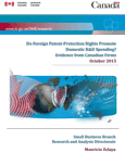 Cover of the Do Foreign Patent-Protection Rights Promote Domestic RandD Spending? report