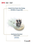 Cover of the Growth Firms Project: Key Findings report