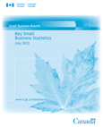 Cover of the Key Small Business Statistics - July 2012 publication