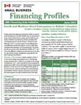 Cover of the Financing Profile: Small and Medium-Sized Enterprises in British Columbia