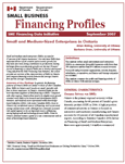 Cover of the Financing Profile: Small and Medium-Sized Enterprises in Ontario