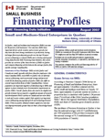 Cover of the Financing Profile: Small and Medium-Sized Enterprises in Quebec