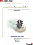 Cover of the Small Business Exporters: A Canadian Profile report