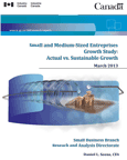 Cover of the Small and Medium-Sized Entreprises Growth Study: Actual vs. Sustainable Growth report