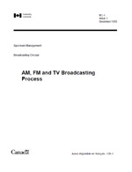 BC-1 AM, FM and TV Broadcasting Process