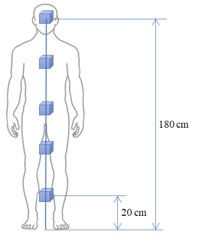 Figure B1: Illustration of minimum requirements for discrete sampling when performing E-field spatial averaging measurements (the long description is located below the               image)