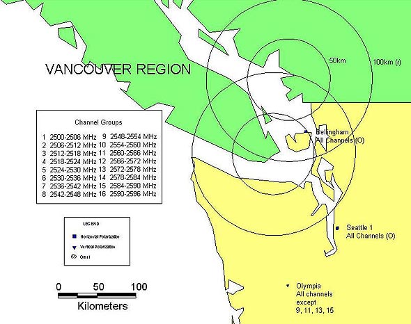 Map of Vancouver region